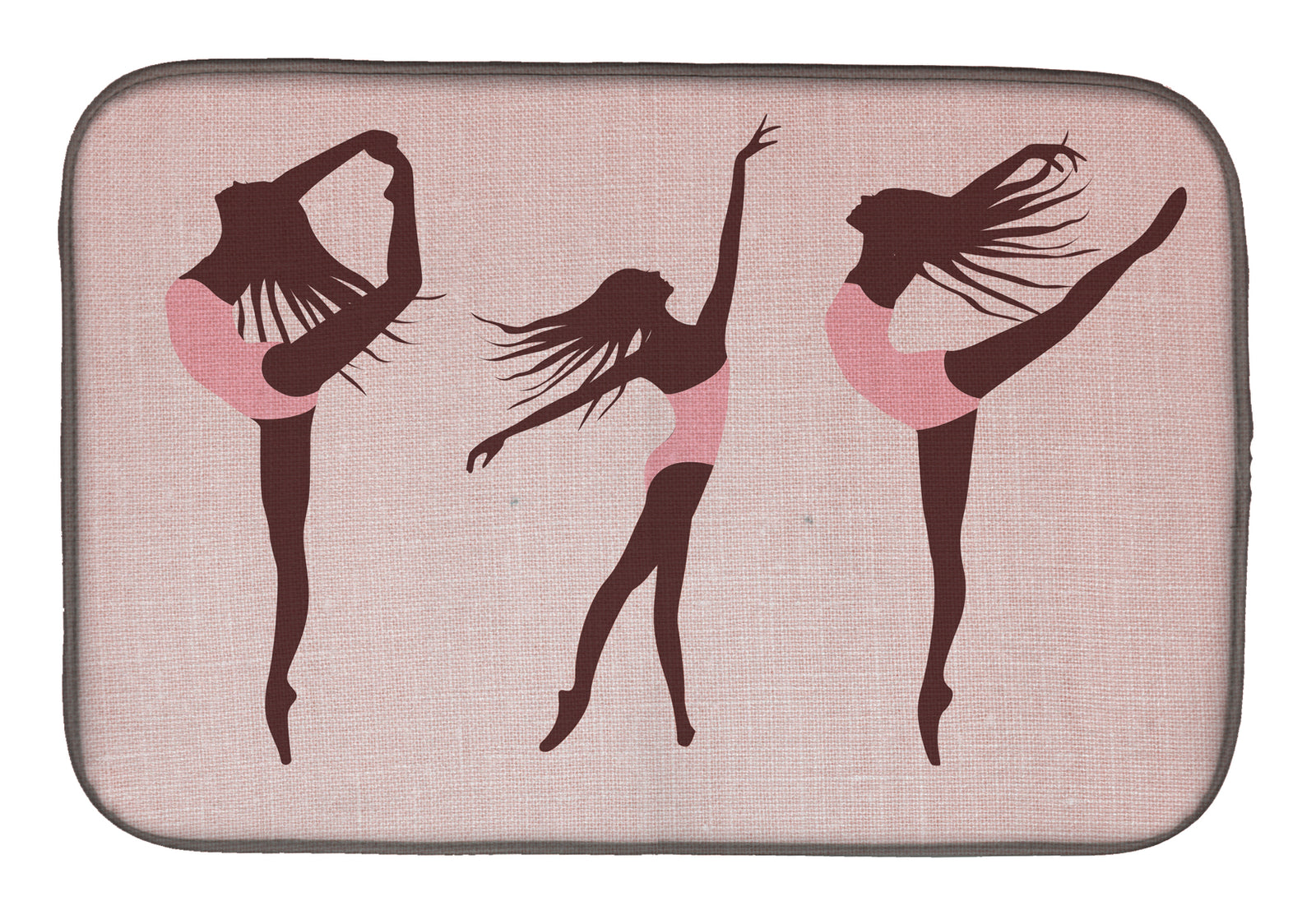 Dancers Linen Pink Dish Drying Mat BB5377DDM  the-store.com.