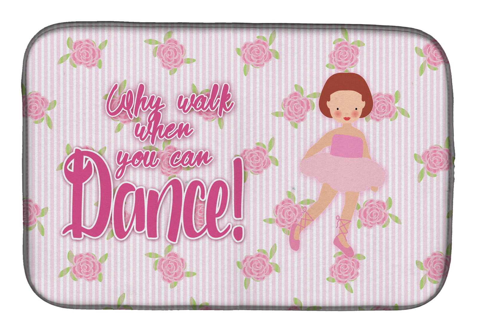 Ballet Red Short Hair Dish Drying Mat BB5383DDM  the-store.com.