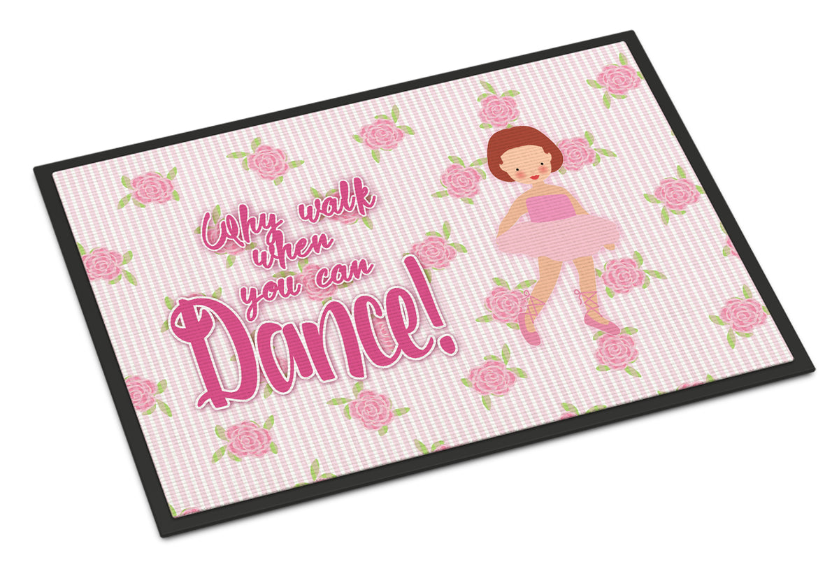 Ballet Red Short Hair Indoor or Outdoor Mat 18x27 BB5383MAT - the-store.com