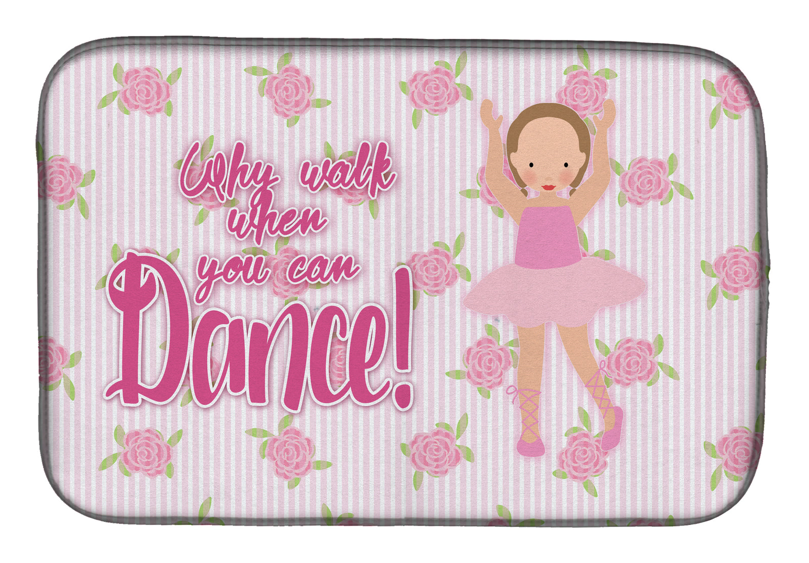 Ballet Brown Short Hair Dish Drying Mat BB5385DDM  the-store.com.