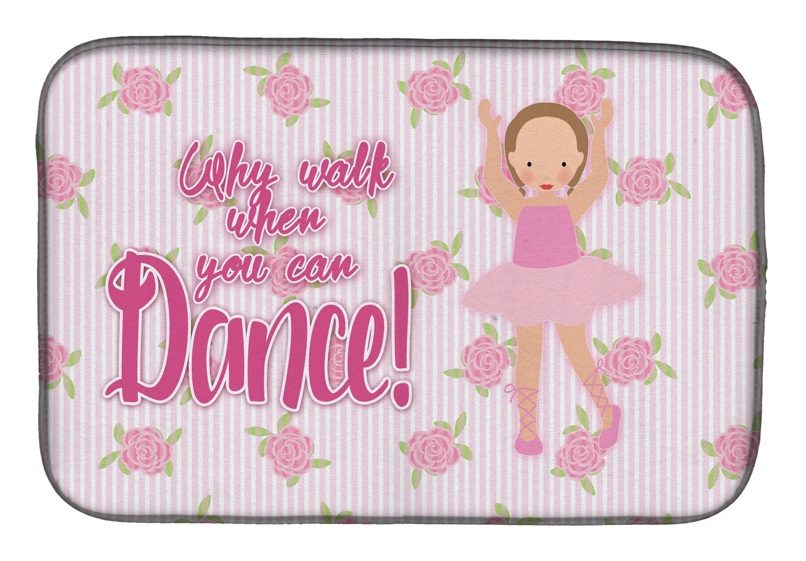 Ballet Brown Short Hair Dish Drying Mat BB5385DDM  the-store.com.