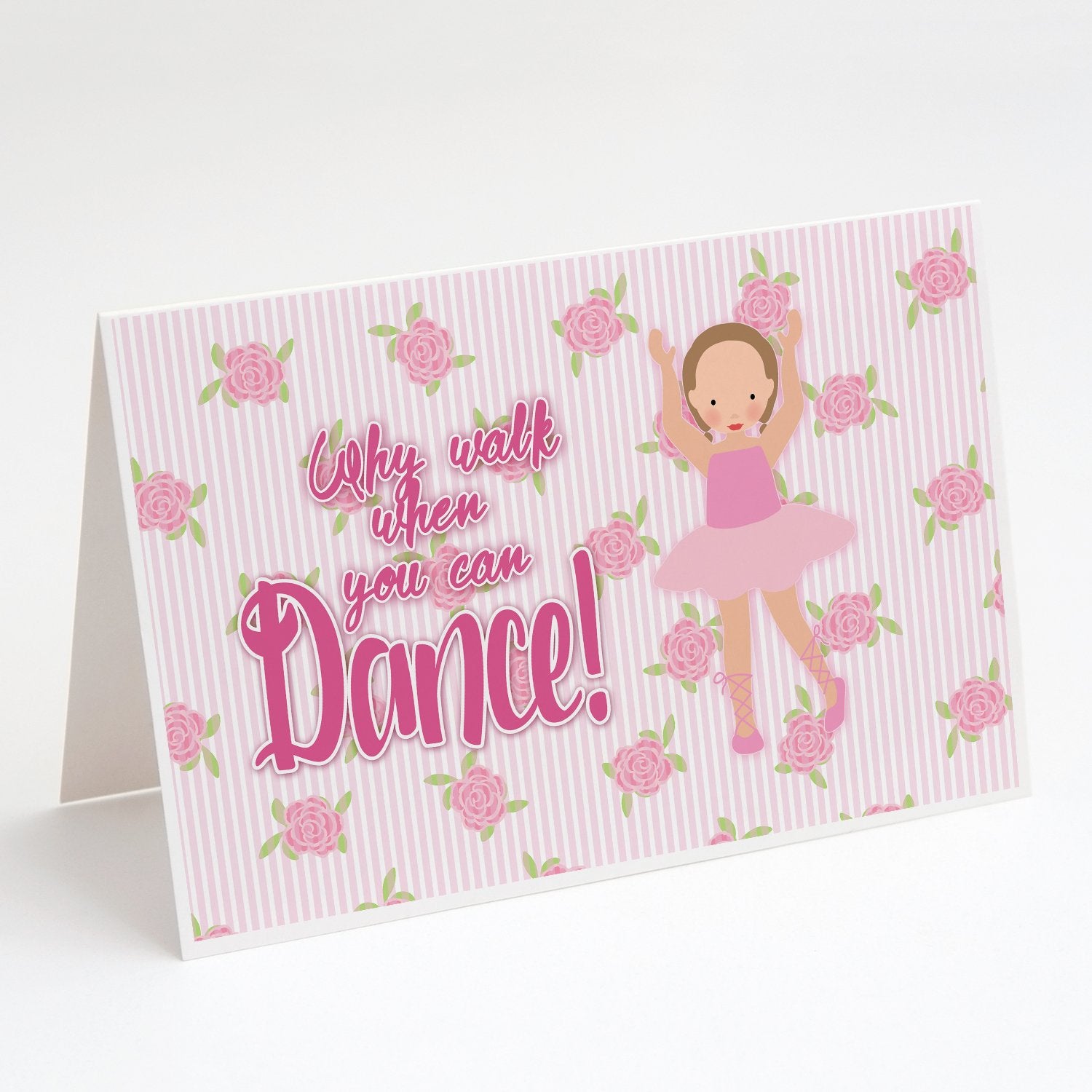 Buy this Ballet Brown Short Hair Greeting Cards and Envelopes Pack of 8