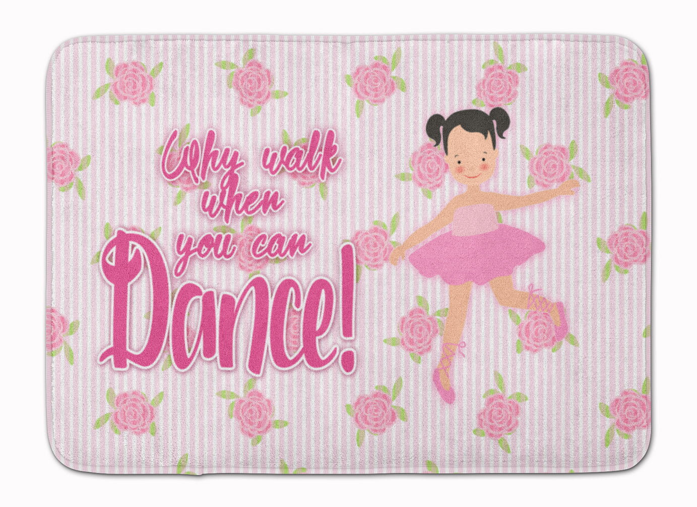 Ballet Pigtails Machine Washable Memory Foam Mat BB5386RUG - the-store.com