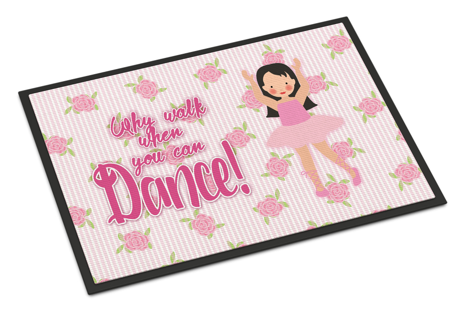 Ballet Long Dark Hair Indoor or Outdoor Mat 18x27 BB5388MAT - the-store.com