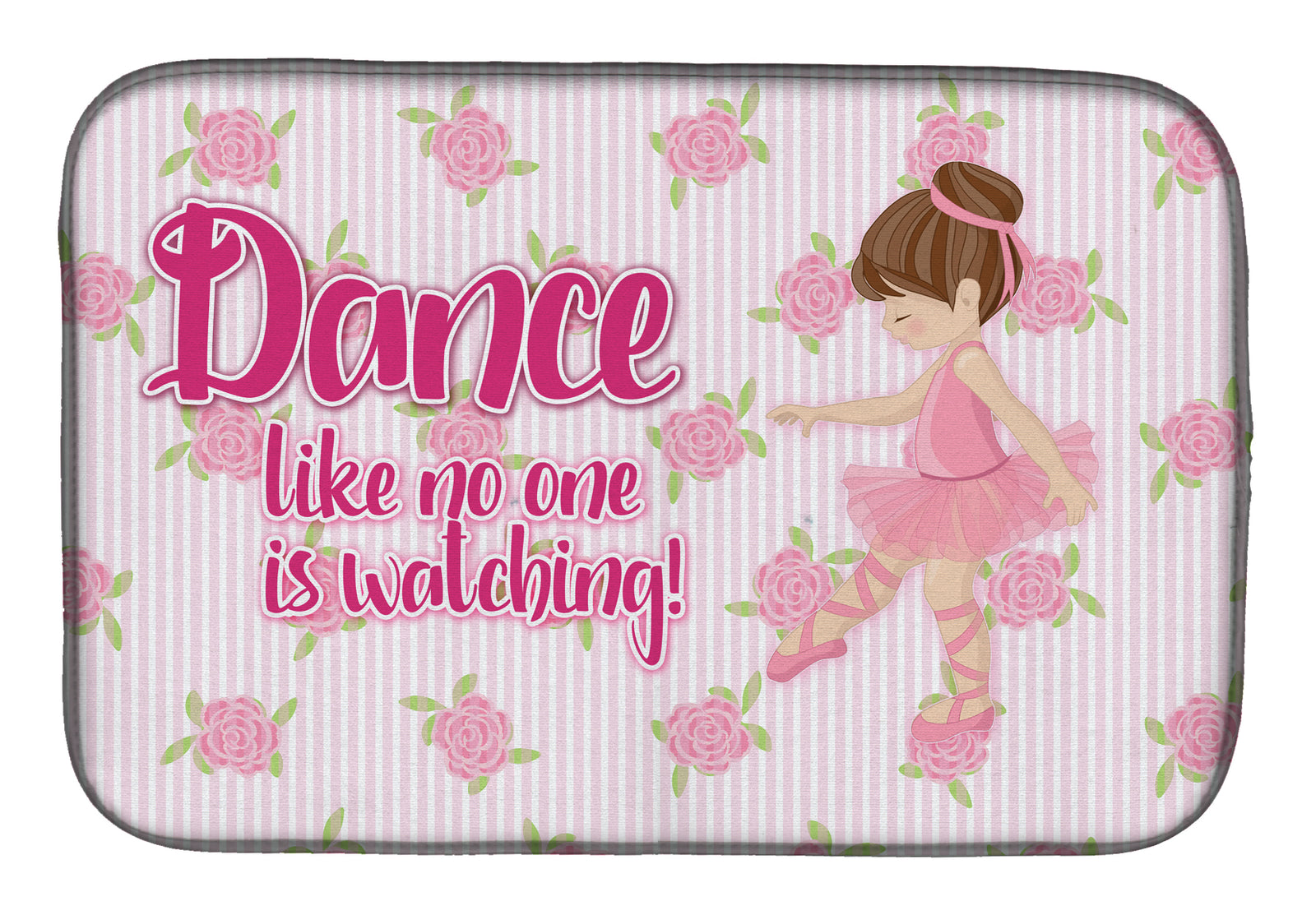 Ballet Dance Brunette Dish Drying Mat BB5390DDM  the-store.com.