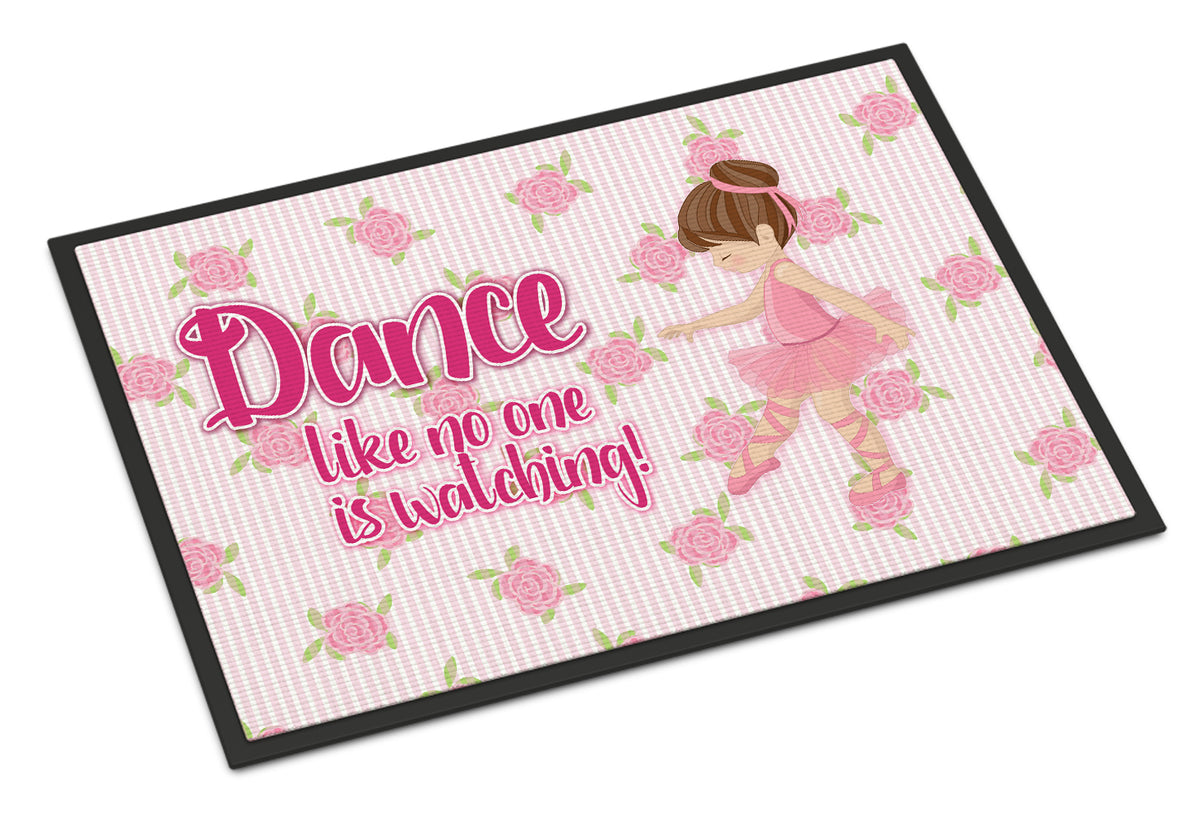 Ballet Dance Brunette Indoor or Outdoor Mat 18x27 BB5390MAT - the-store.com