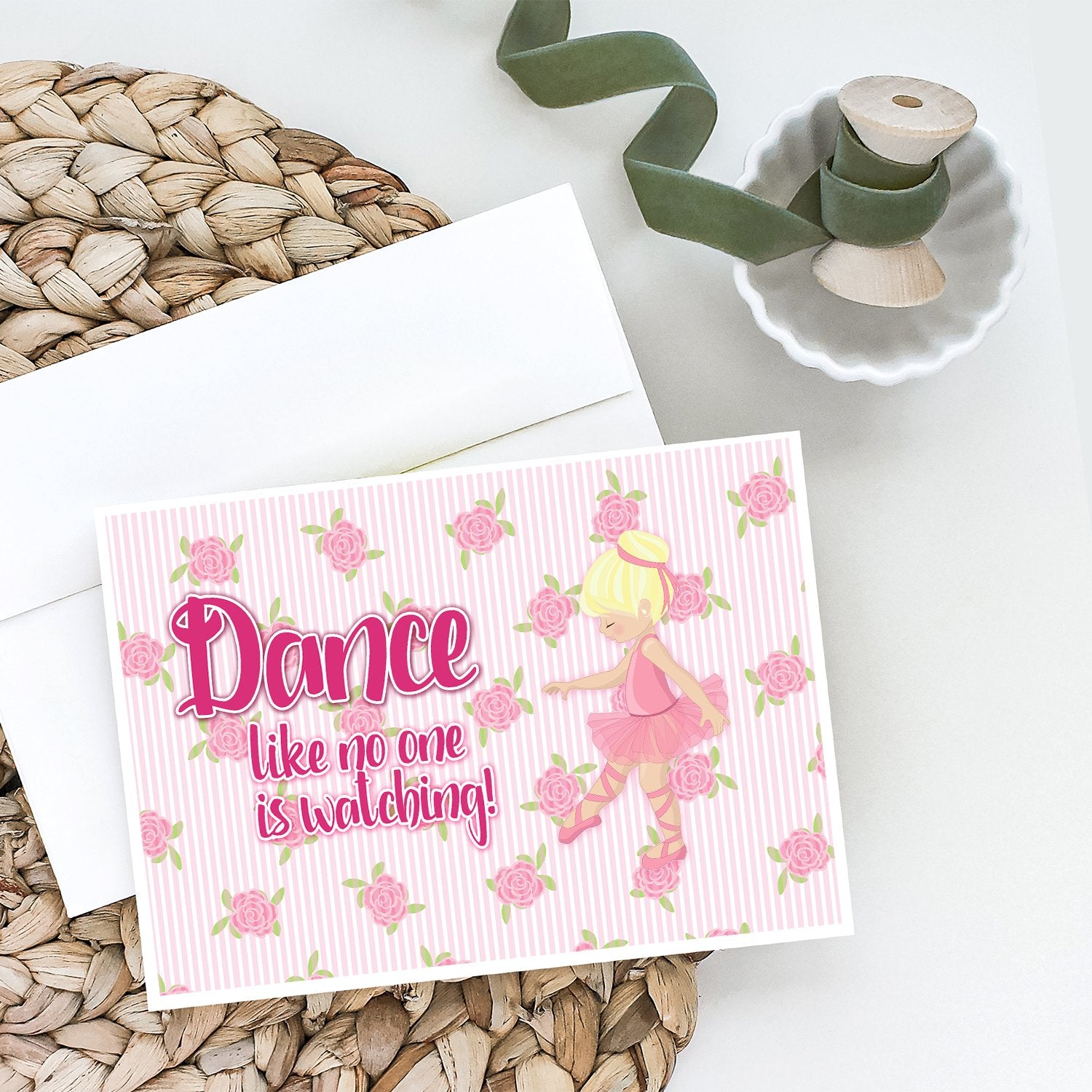 Ballet Dance Blonde Greeting Cards and Envelopes Pack of 8 - the-store.com