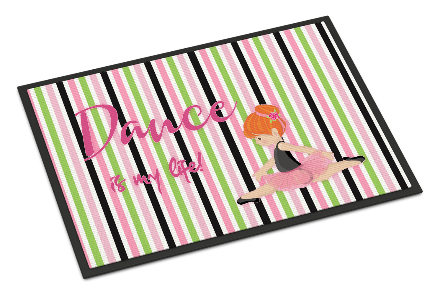 Ballet Dance is my Life Red Indoor or Outdoor Mat 18x27 BB5394MAT - the-store.com