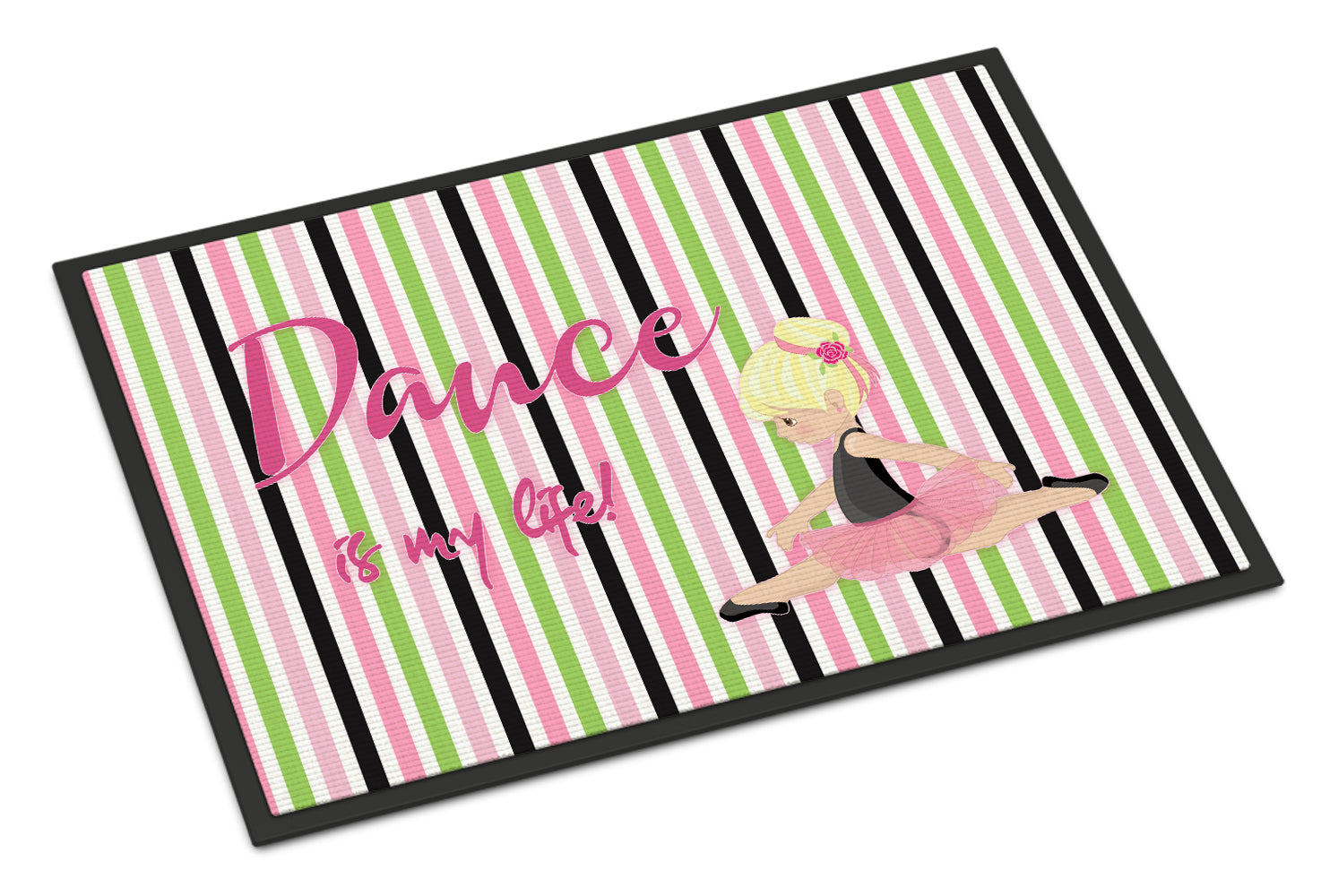 Ballet Dance is my Life Blonde Indoor or Outdoor Mat 18x27 BB5395MAT - the-store.com