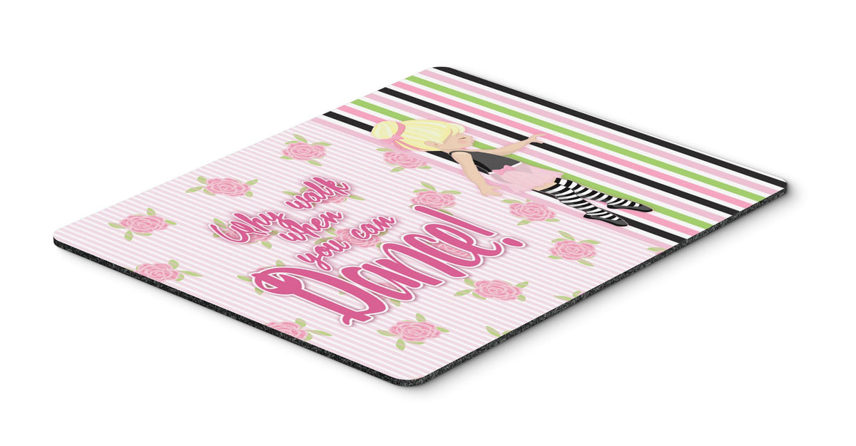 Ballet Dance Stripes Blonde Mouse Pad, Hot Pad or Trivet BB5400MP by Caroline&#39;s Treasures