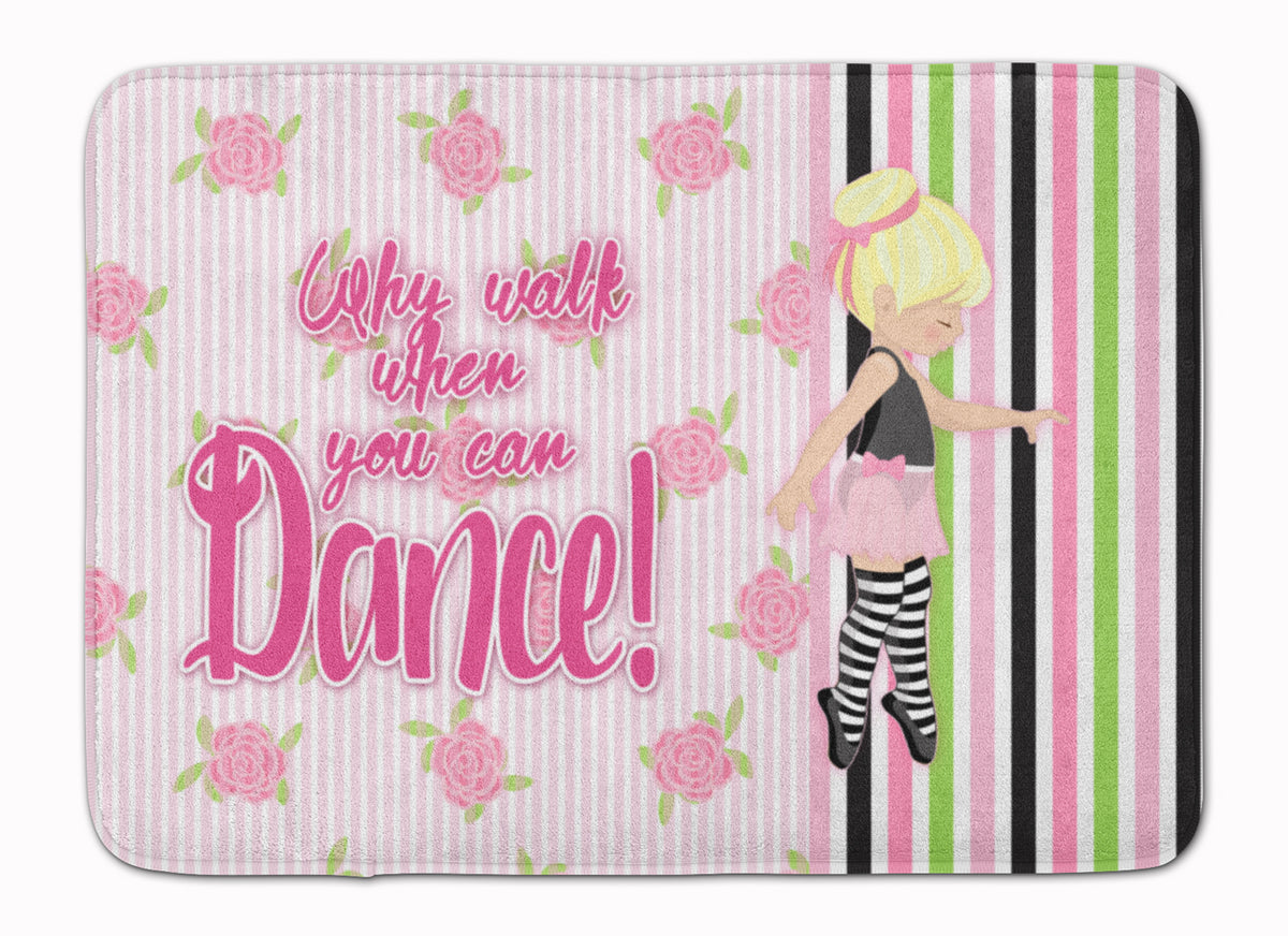 Ballet Dance Stripes Blonde Machine Washable Memory Foam Mat BB5400RUG - the-store.com