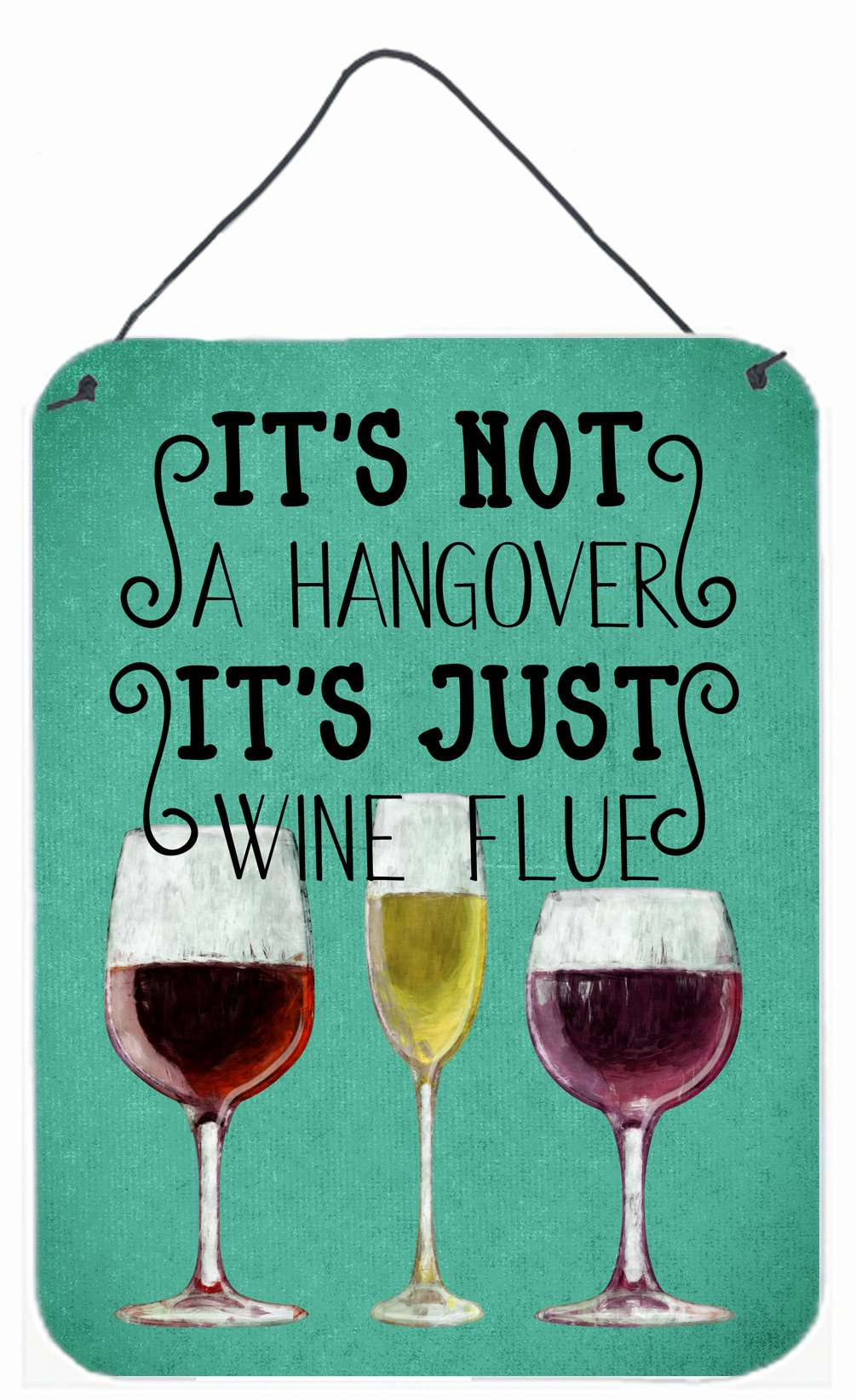 Wine Flue Sign Wall or Door Hanging Prints BB5409DS1216 by Caroline&#39;s Treasures