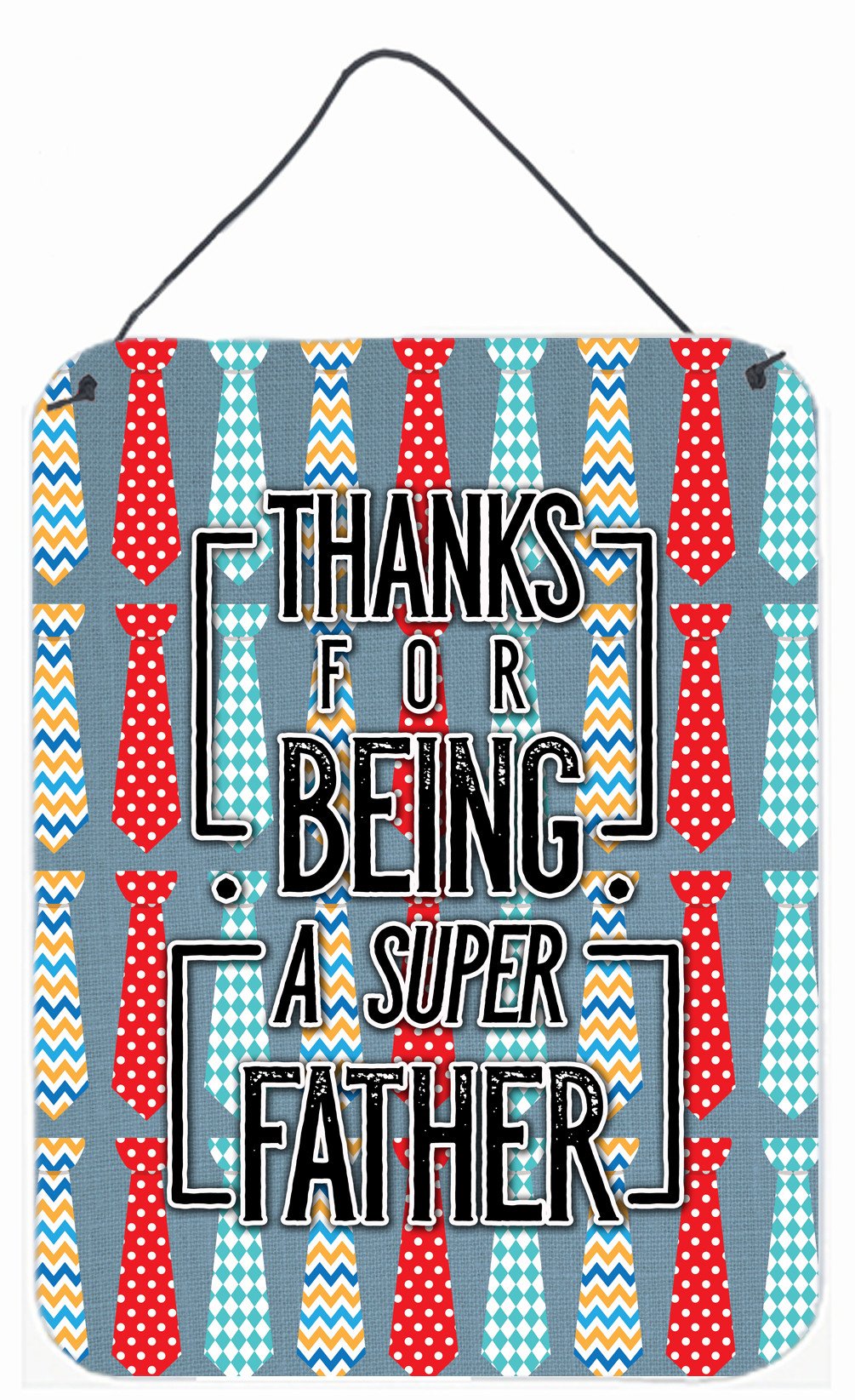 Thanks Super Father Wall or Door Hanging Prints BB5435DS1216 by Caroline&#39;s Treasures