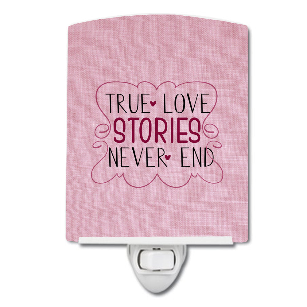 True Love Stories Never End Ceramic Night Light BB5446CNL - the-store.com