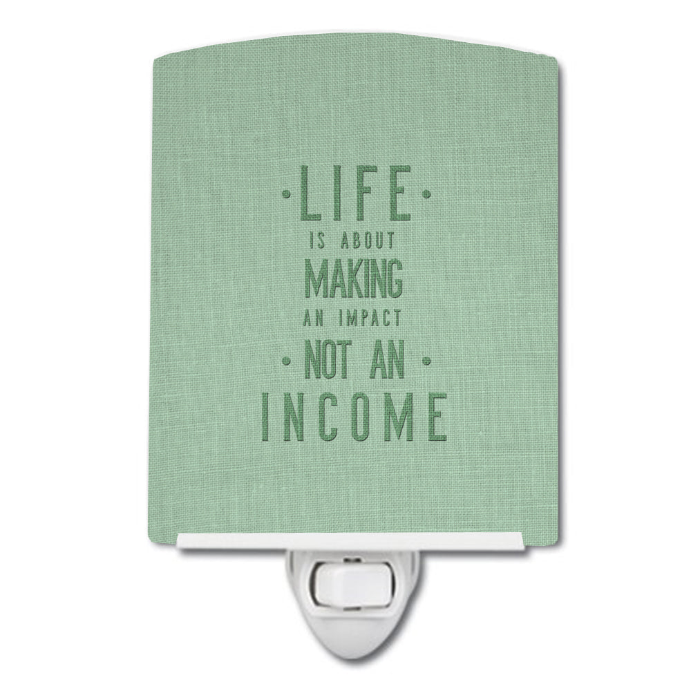 Life is Making an Impact Ceramic Night Light BB5448CNL - the-store.com