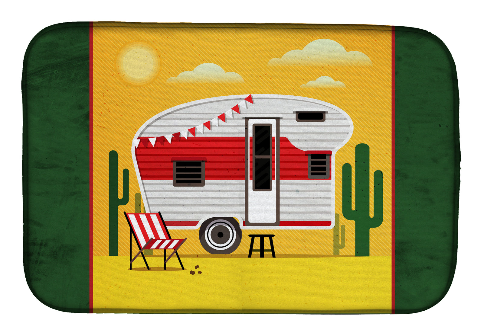 Greatest Adventure Retro Camper Desert Dish Drying Mat BB5479DDM  the-store.com.