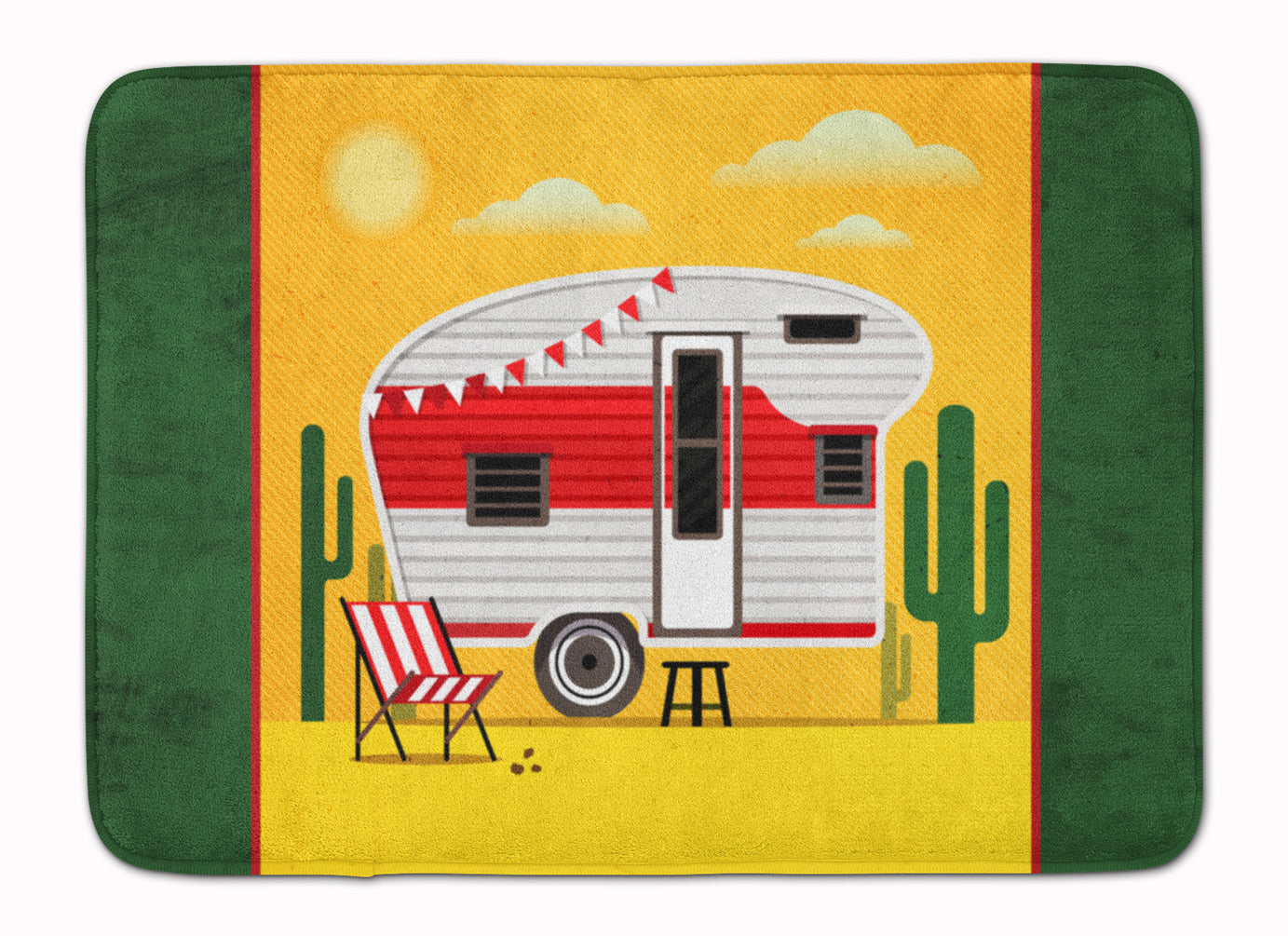 Greatest Adventure Retro Camper Desert Machine Washable Memory Foam Mat BB5479RUG - the-store.com