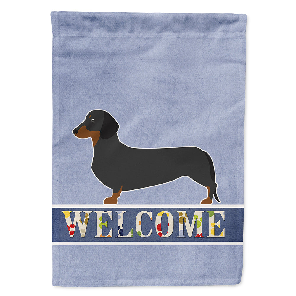 Dachshund Welcome Flag Canvas House Size BB5486CHF  the-store.com.