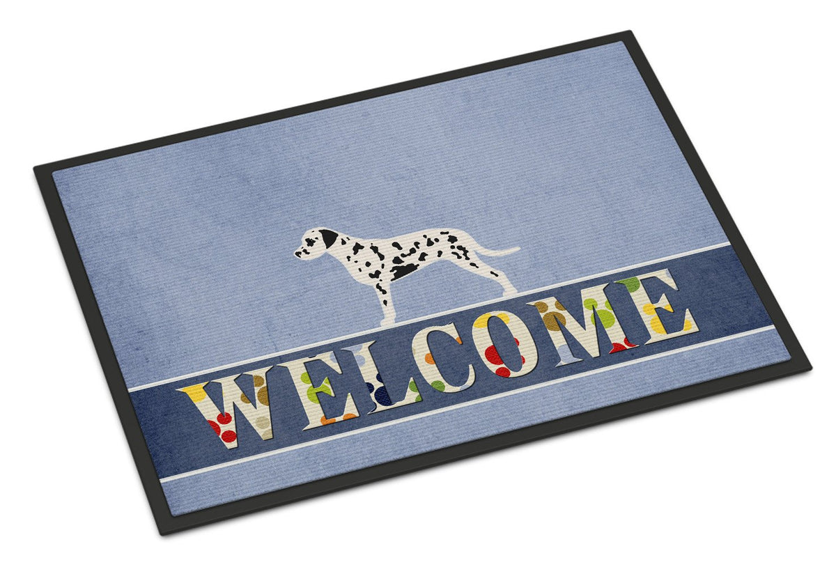 Dalmatian Welcome Indoor or Outdoor Mat 24x36 BB5487JMAT by Caroline&#39;s Treasures