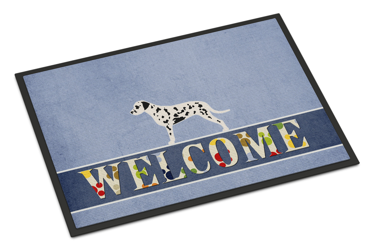 Dalmatian Welcome Indoor or Outdoor Mat 18x27 BB5487MAT - the-store.com