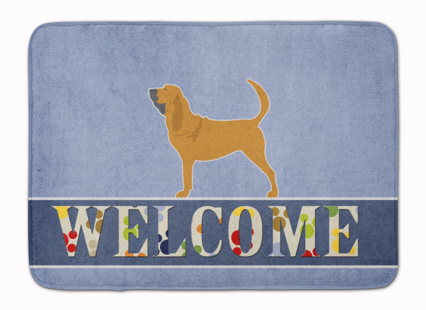 Bloodhound Welcome Machine Washable Memory Foam Mat BB5488RUG - the-store.com