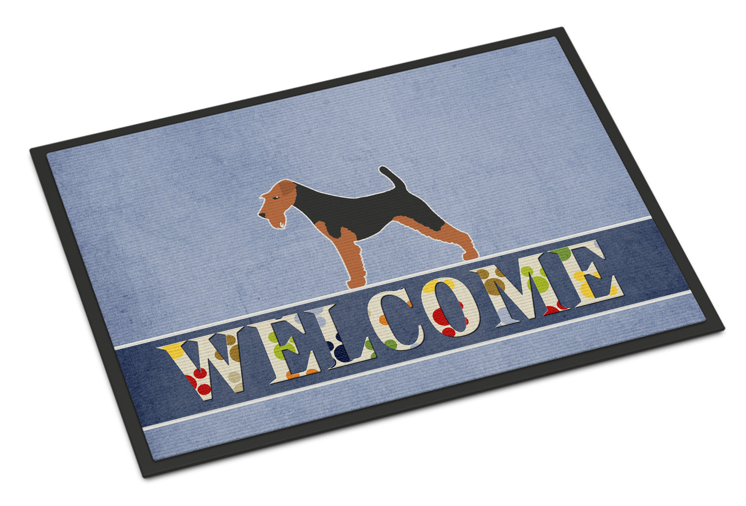 Welsh Terrier Welcome Indoor or Outdoor Mat 18x27 BB5489MAT - the-store.com