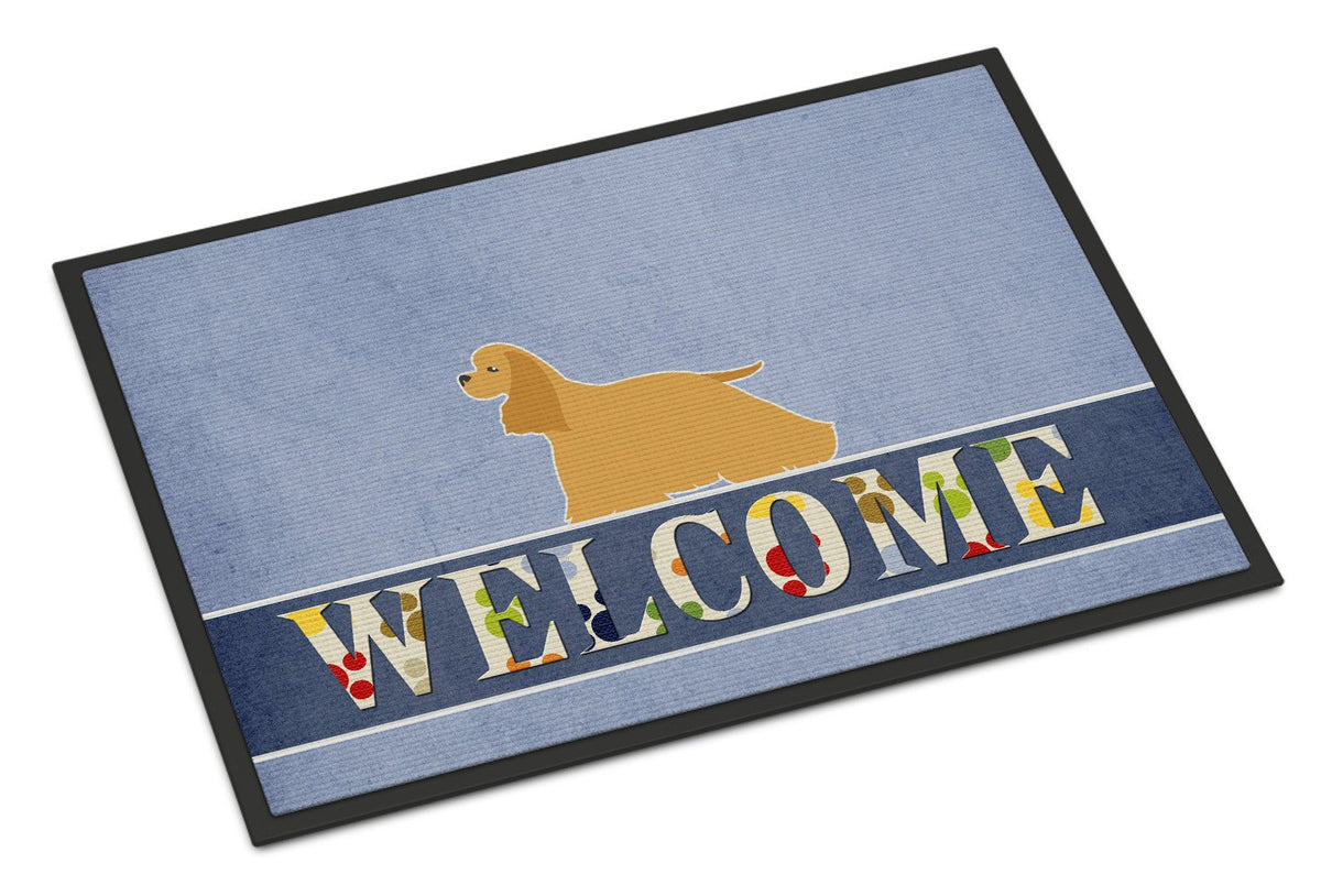 Cocker Spaniel Welcome Indoor or Outdoor Mat 24x36 BB5490JMAT by Caroline&#39;s Treasures