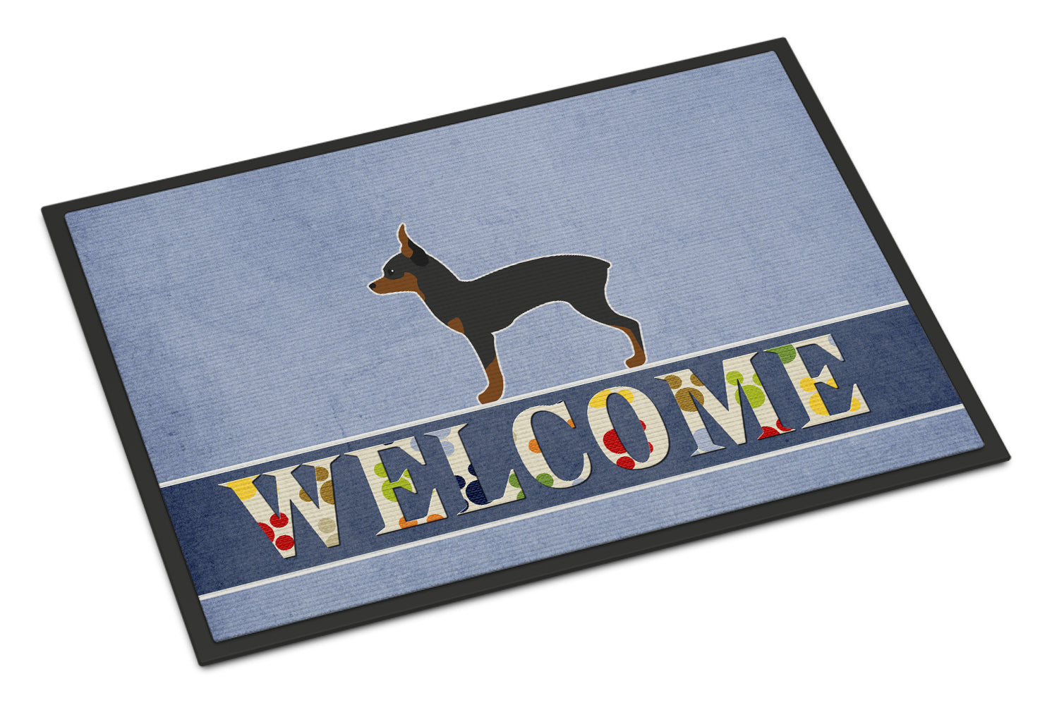 Toy Fox Terrier Welcome Indoor or Outdoor Mat 18x27 BB5491MAT - the-store.com