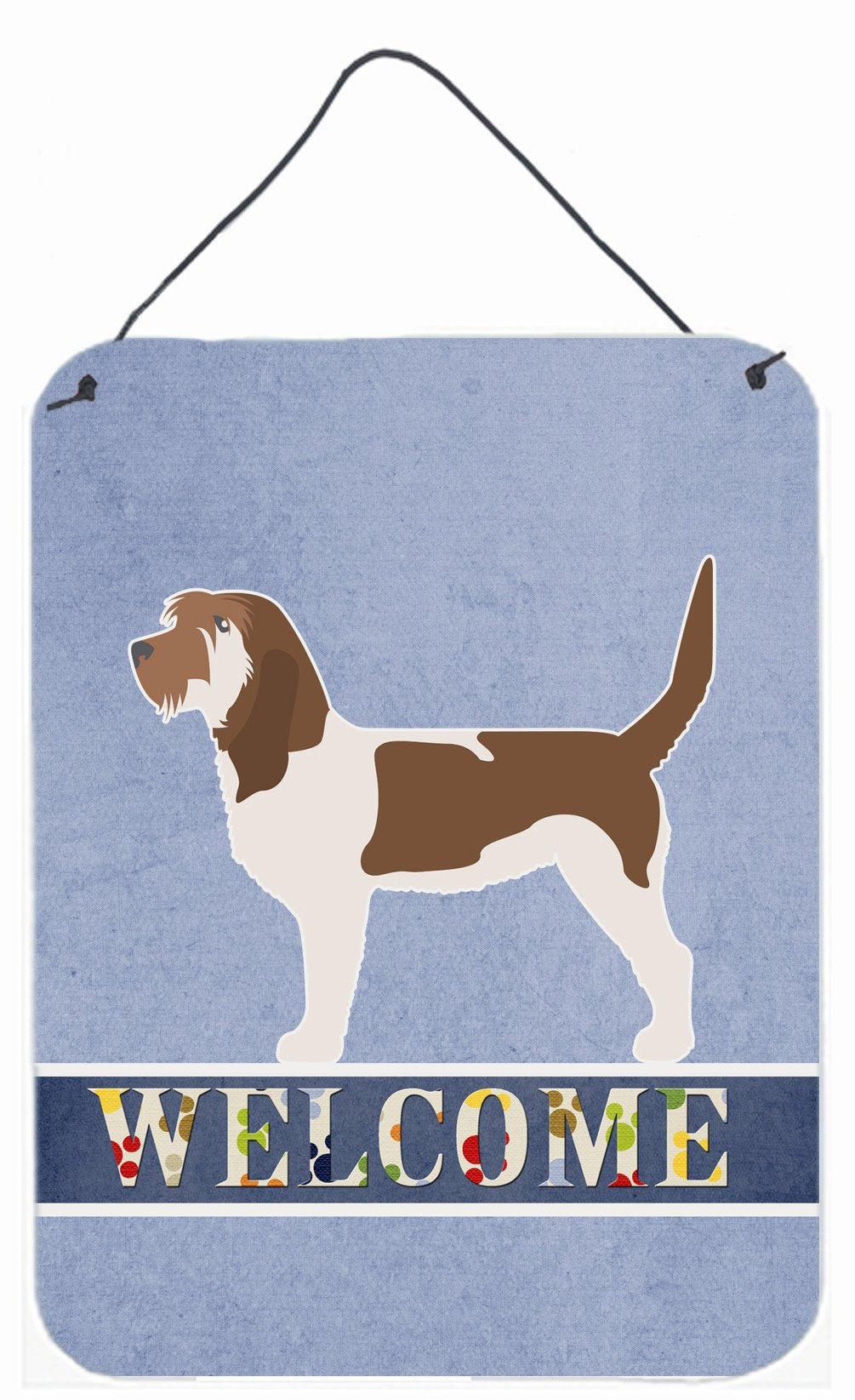 Grand Basset Griffon Vendeen Welcome Wall or Door Hanging Prints BB5494DS1216 by Caroline's Treasures