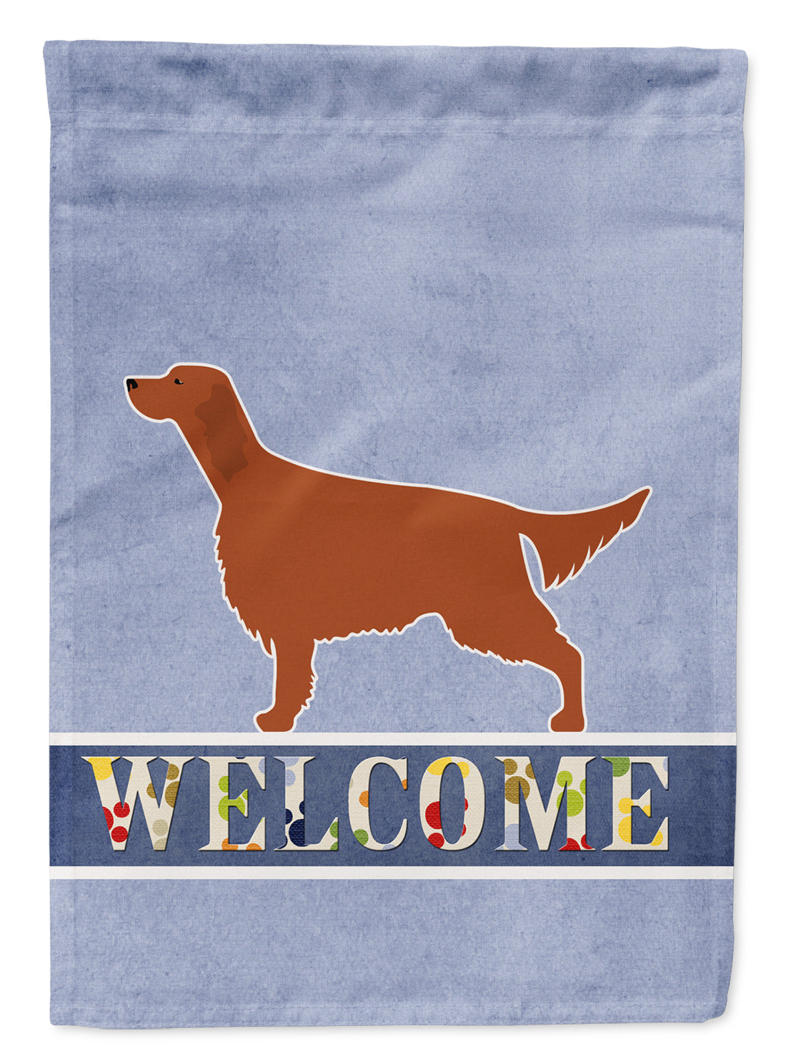 Irish Setter Welcome Flag Garden Size BB5497GF  the-store.com.