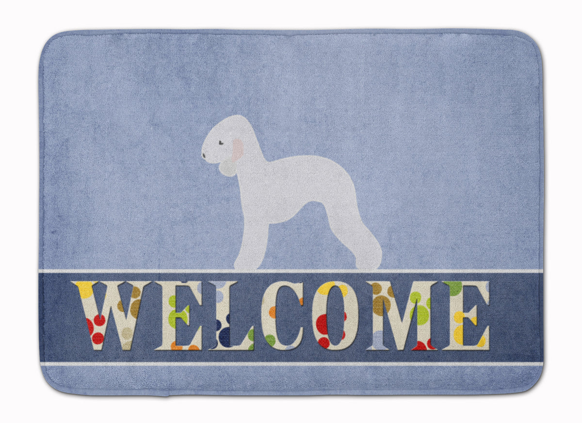 Bedlington Terrier Welcome Machine Washable Memory Foam Mat BB5498RUG - the-store.com