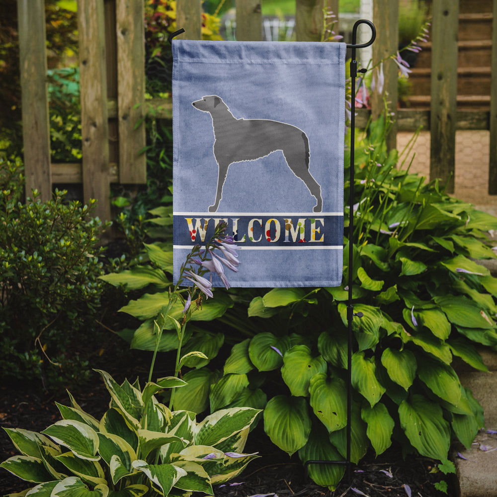 Scottish Deerhound Welcome Flag Garden Size BB5500GF  the-store.com.