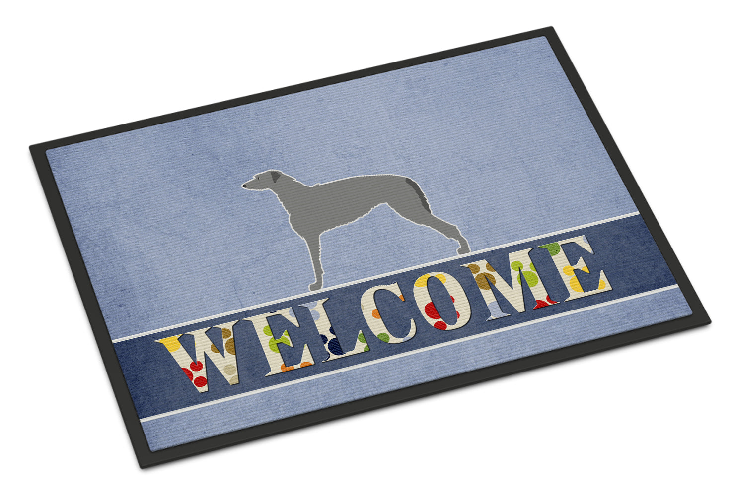 Scottish Deerhound Welcome Indoor or Outdoor Mat 18x27 BB5500MAT - the-store.com