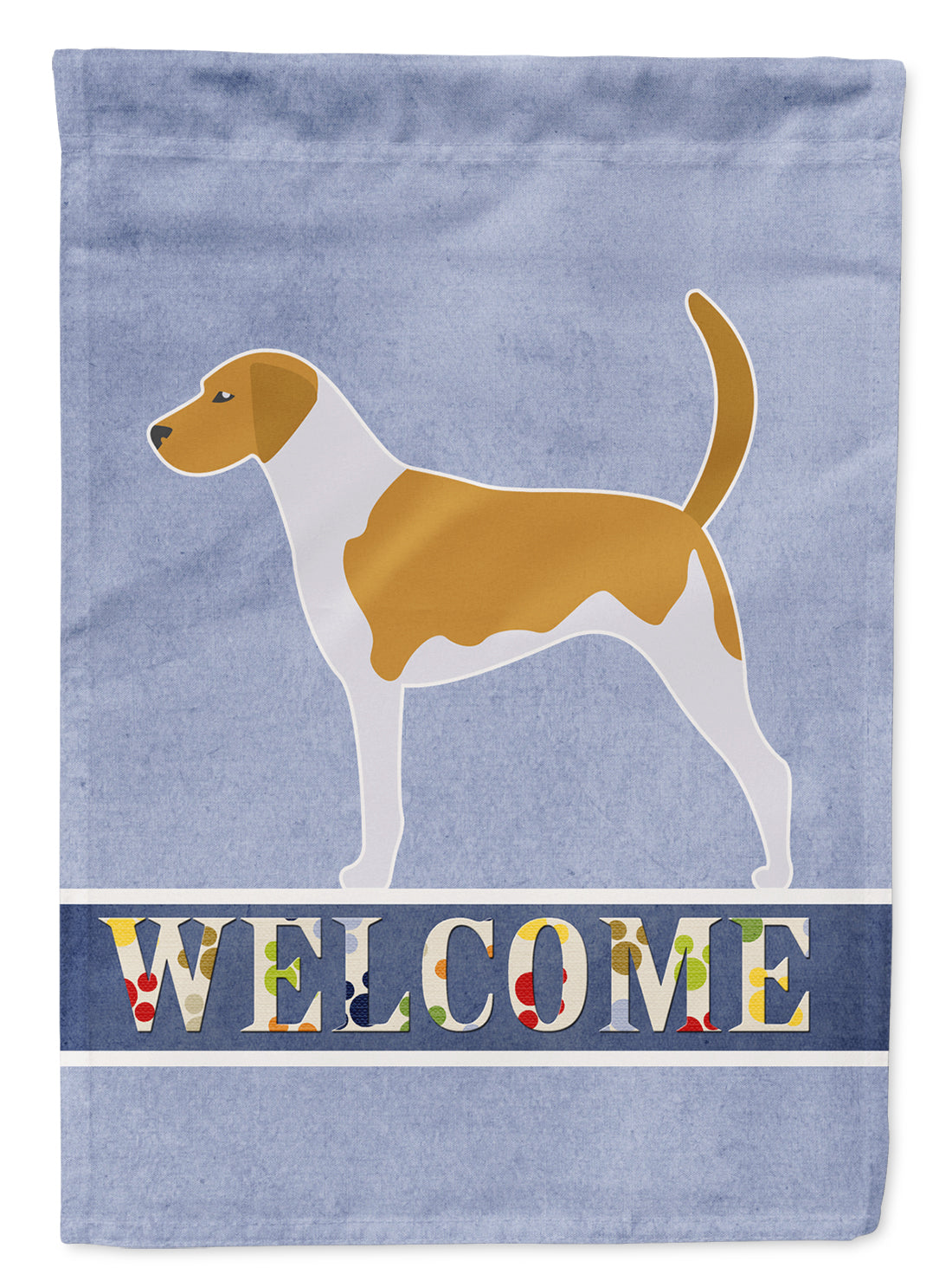 American Foxhound Welcome Flag Garden Size BB5502GF  the-store.com.