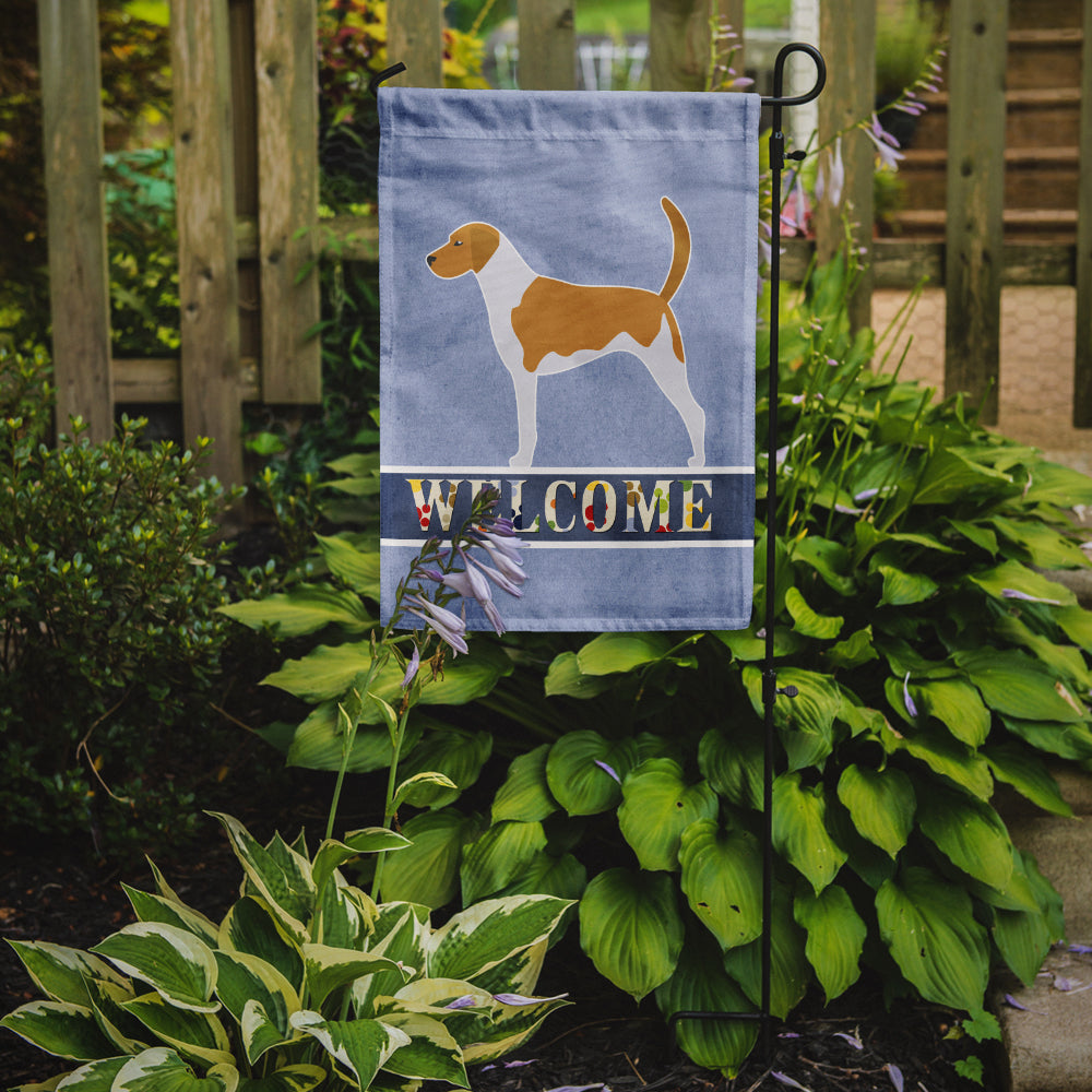 American Foxhound Welcome Flag Garden Size BB5502GF  the-store.com.