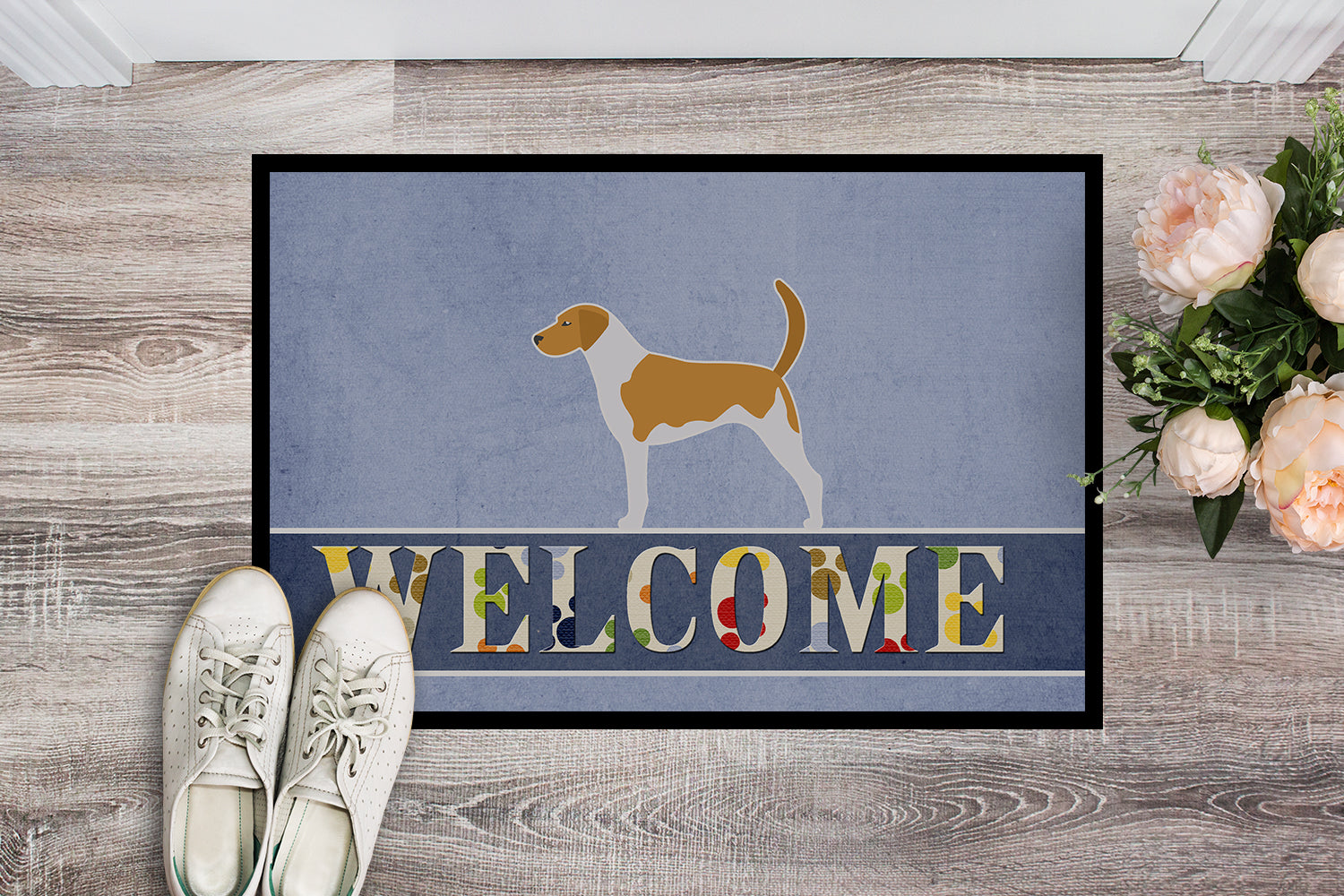 American Foxhound Welcome Indoor or Outdoor Mat 18x27 BB5502MAT - the-store.com