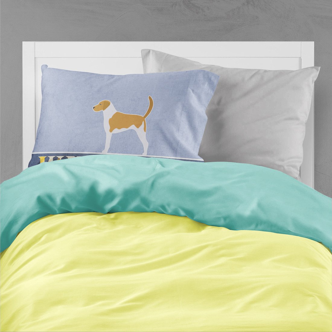 American Foxhound Welcome Fabric Standard Pillowcase BB5502PILLOWCASE by Caroline's Treasures