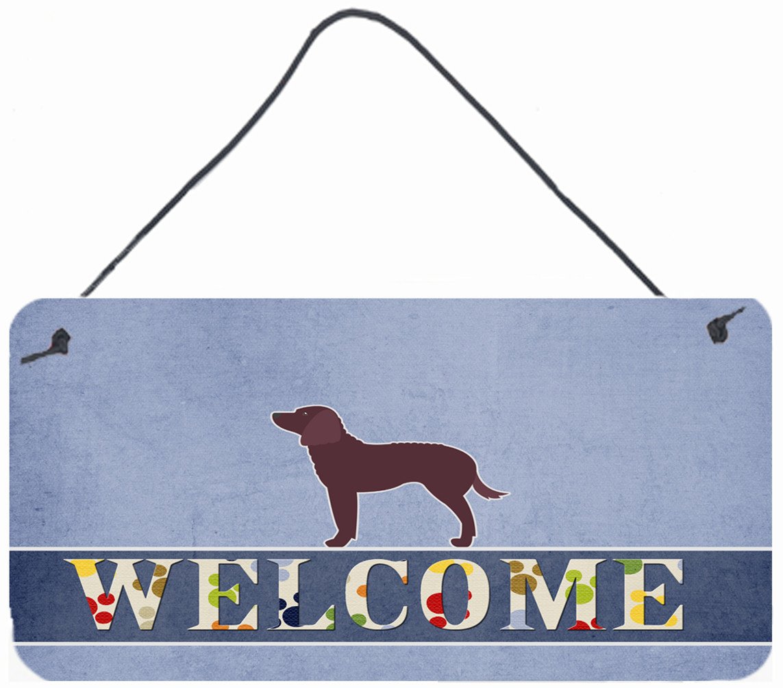 American Water Spaniel Welcome Wall or Door Hanging Prints BB5505DS812 by Caroline&#39;s Treasures