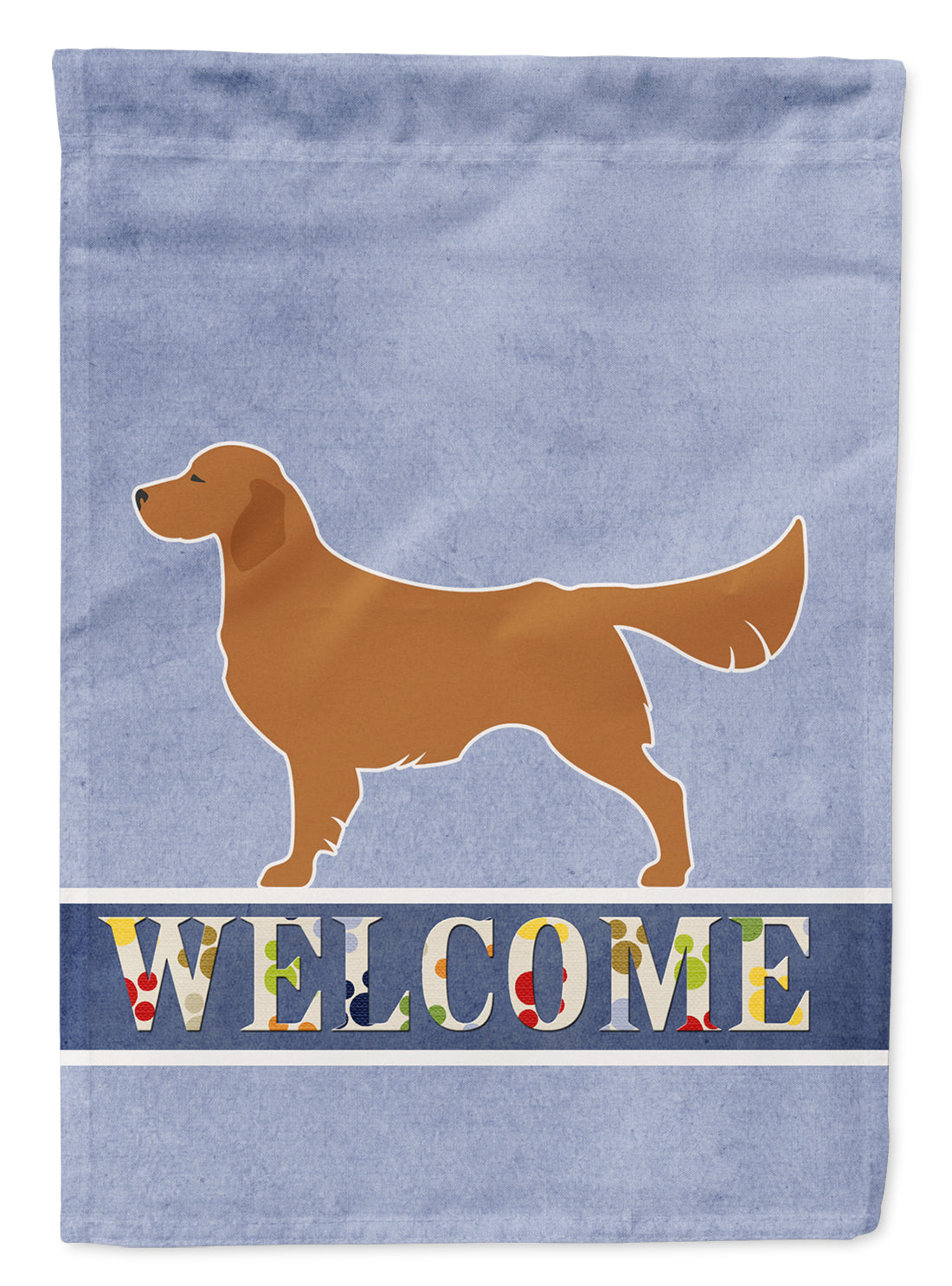 Golden Retriever Welcome Flag Canvas House Size BB5508CHF  the-store.com.