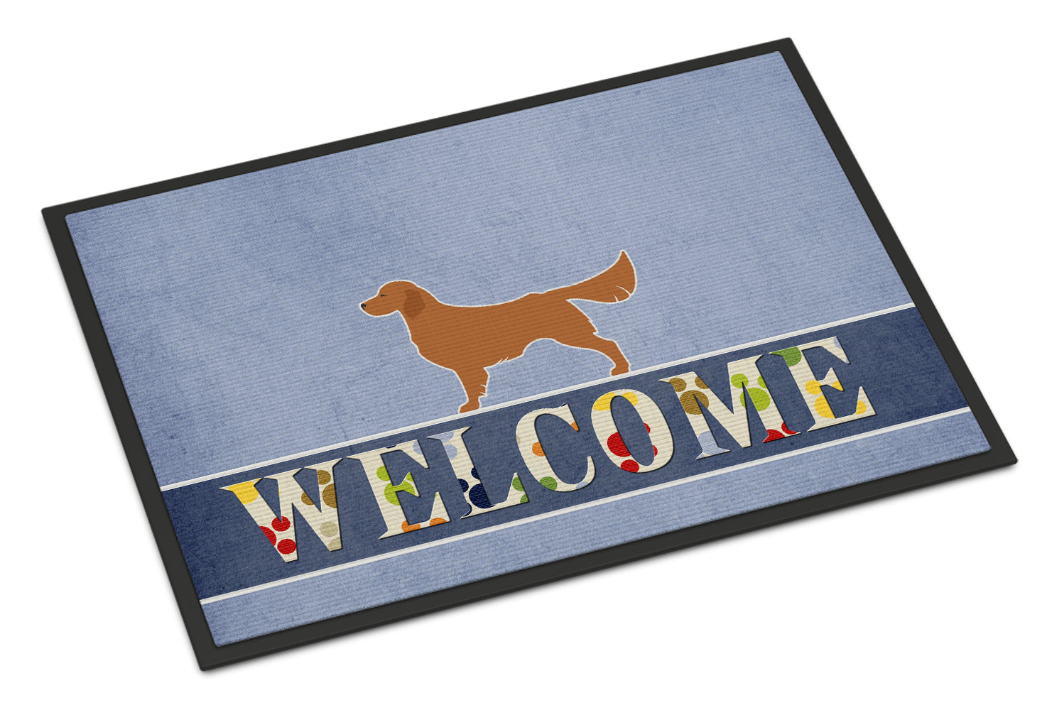 Golden Retriever Welcome Indoor or Outdoor Mat 18x27 BB5508MAT - the-store.com