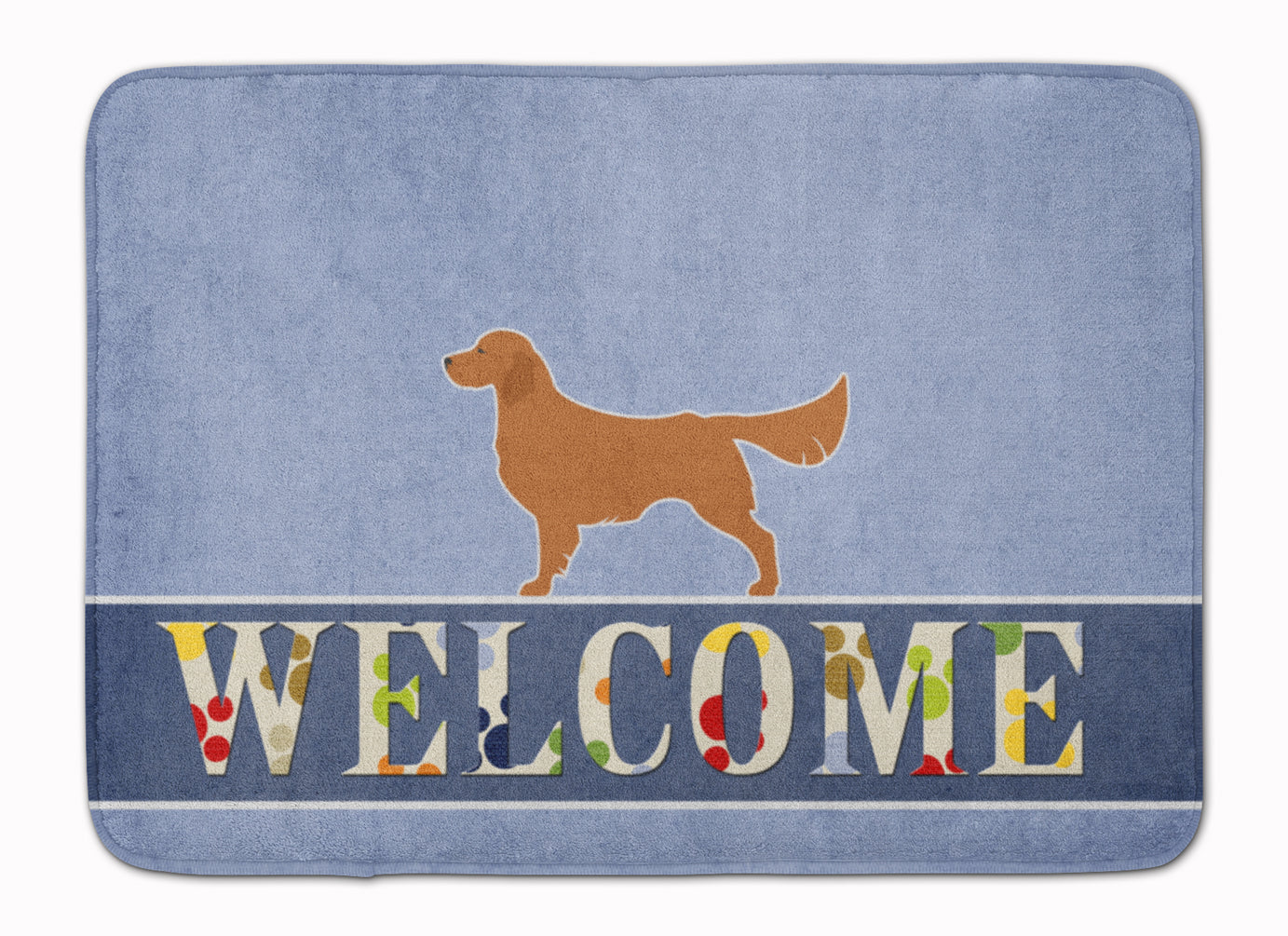 Golden Retriever Welcome Machine Washable Memory Foam Mat BB5508RUG - the-store.com