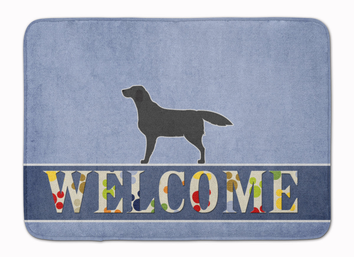 Black Labrador Retriever Welcome Machine Washable Memory Foam Mat BB5512RUG - the-store.com