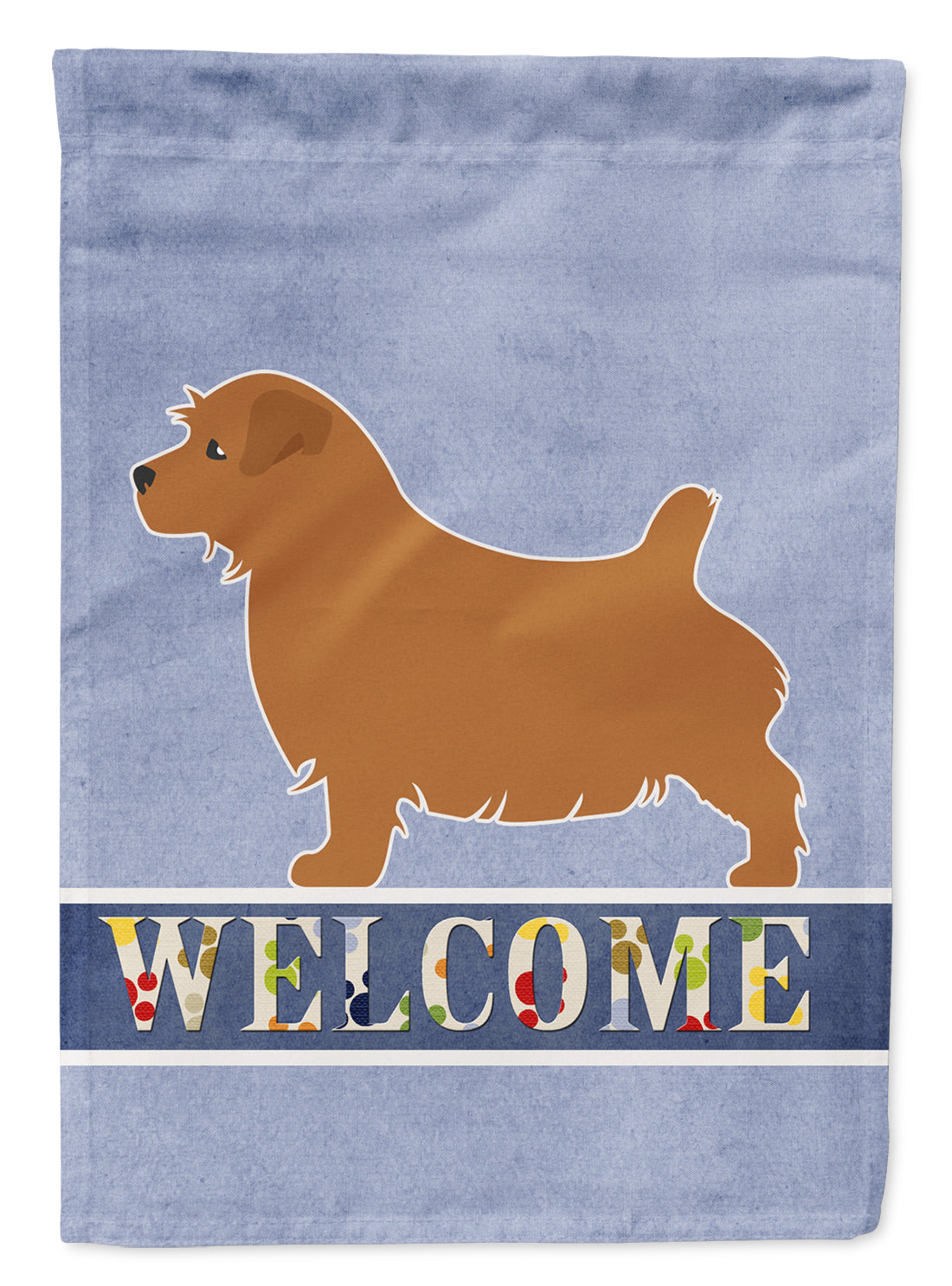 Norfolk Terrier Welcome Flag Garden Size BB5513GF  the-store.com.