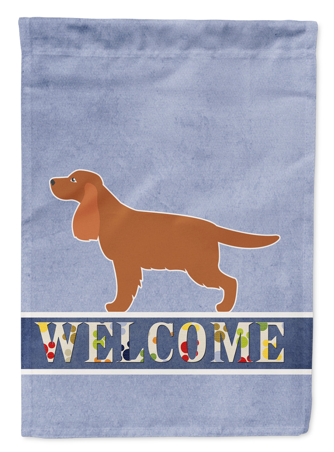 English Cocker Spaniel Welcome Flag Garden Size BB5516GF  the-store.com.