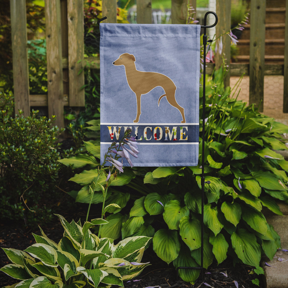 Italian Greyhound Welcome Flag Garden Size BB5518GF  the-store.com.