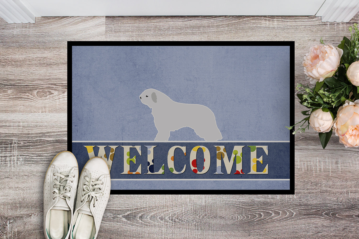 Spanish Water Dog Welcome Indoor or Outdoor Mat 18x27 BB5519MAT - the-store.com