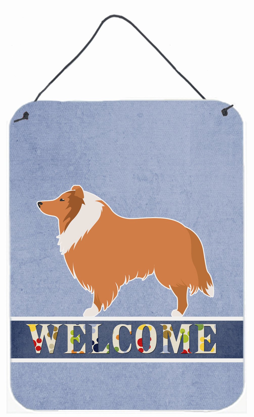 Collie Welcome Wall or Door Hanging Prints BB5520DS1216 by Caroline&#39;s Treasures