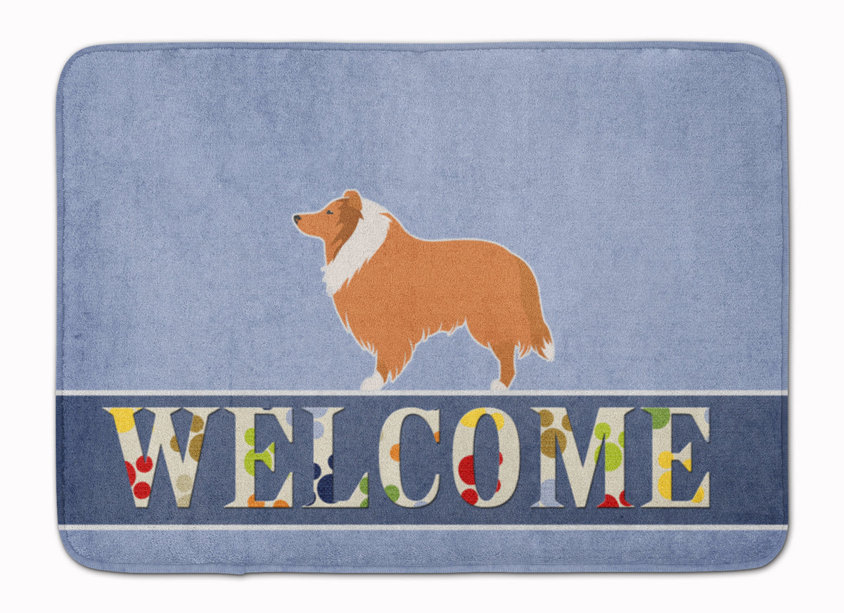 Collie Welcome Machine Washable Memory Foam Mat BB5520RUG - the-store.com