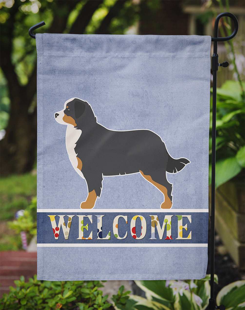 Bernese Mountain Dog Welcome Flag Garden Size BB5523GF  the-store.com.