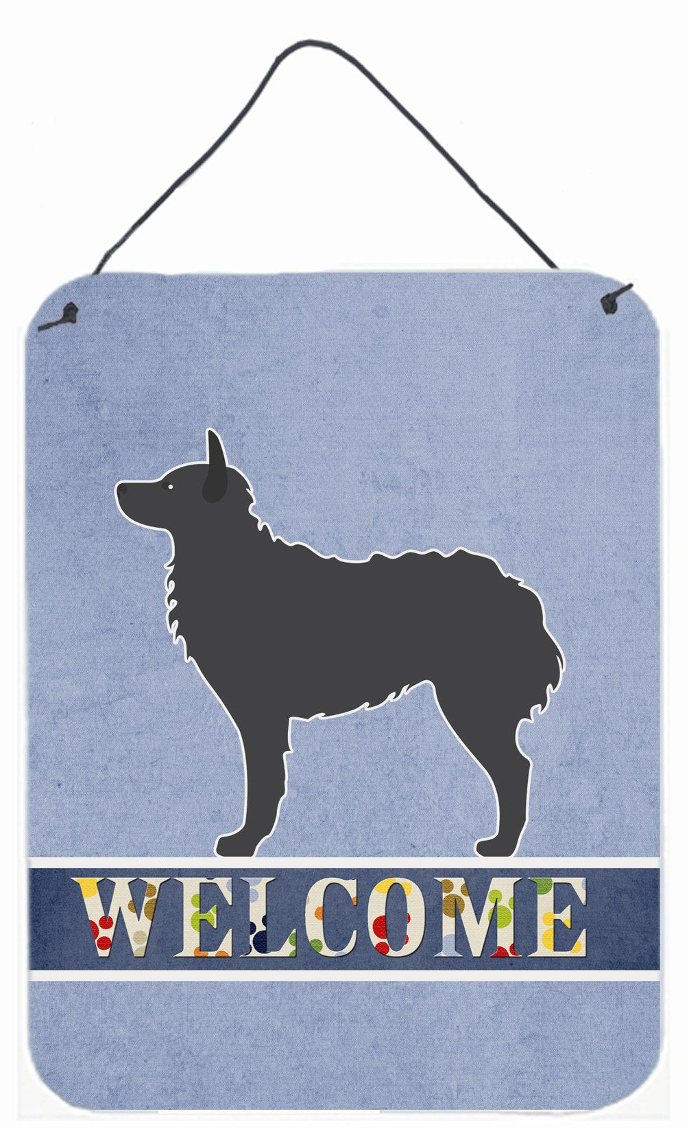 Croatian Sheepdog Welcome Wall or Door Hanging Prints BB5525DS1216 by Caroline's Treasures